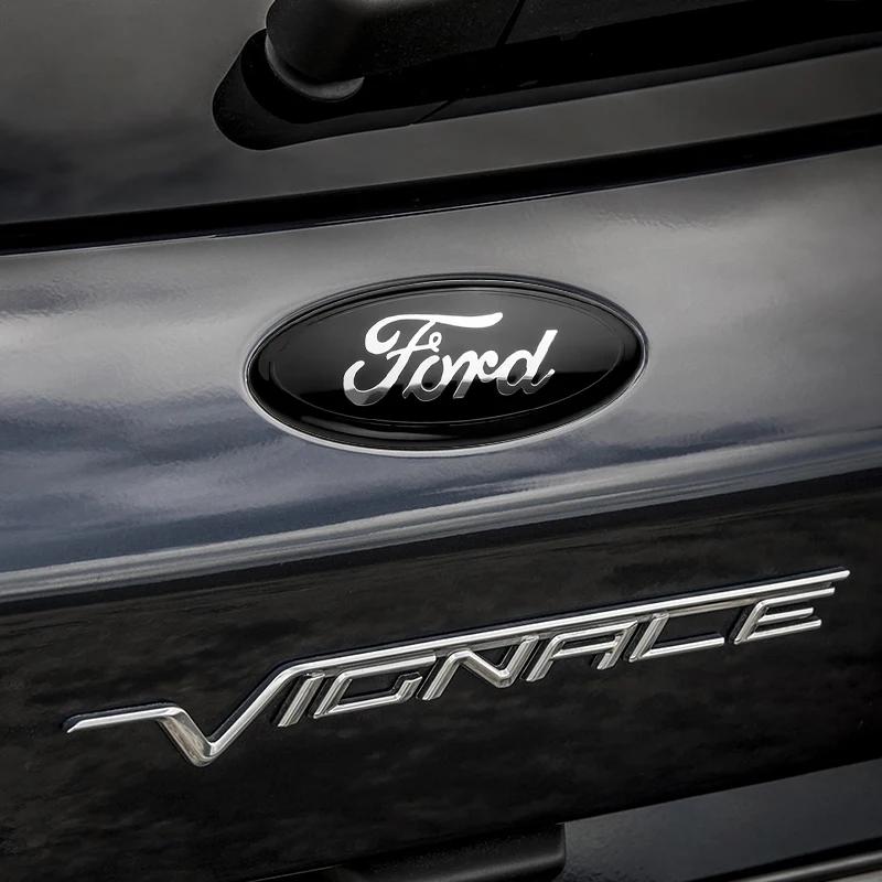 Car Sticker Ford New 2025 Hot Metal Front Grille Rear Trunk Emblem Stickers for Ford Focus Mondeo Ranger 3D Car Logo Badge Water