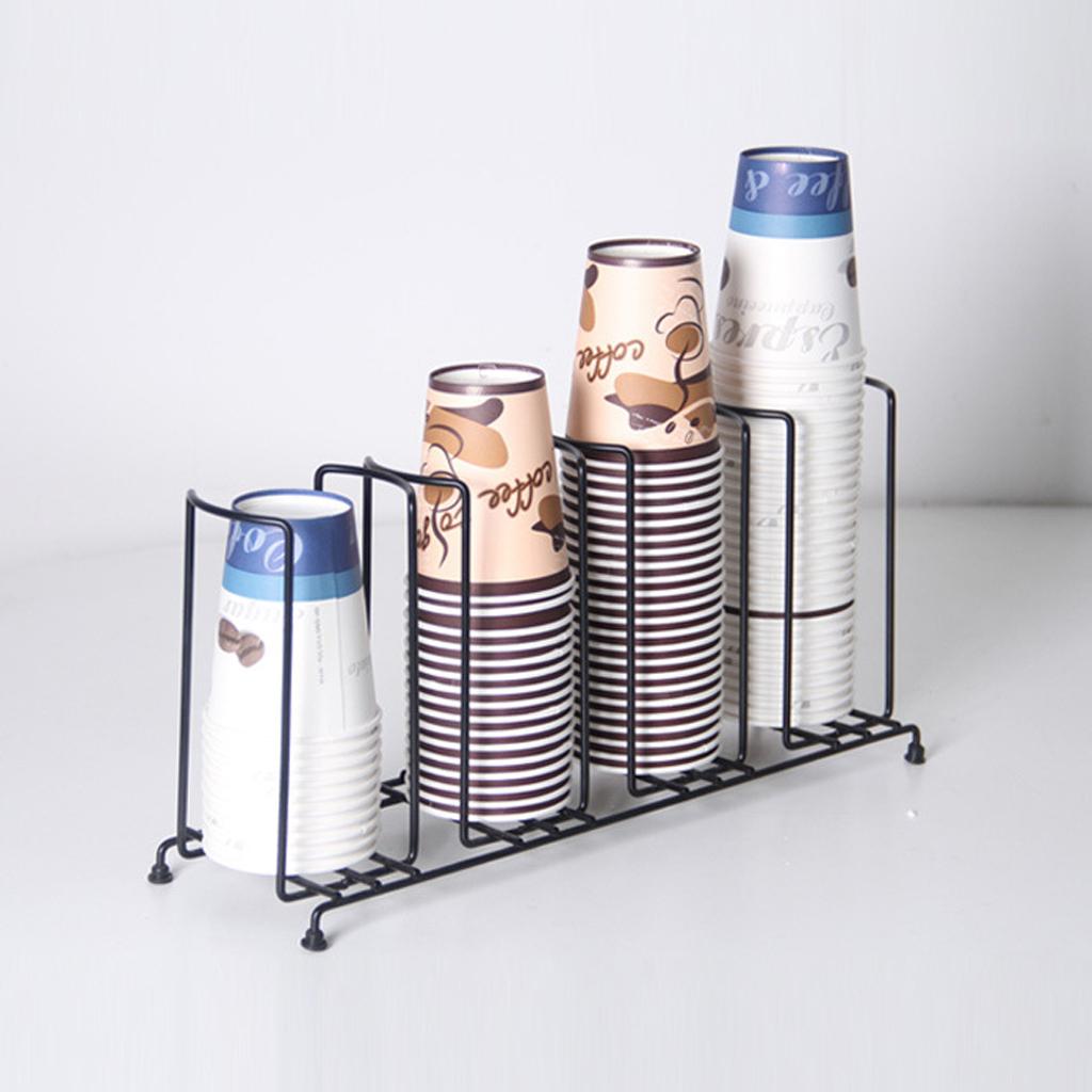 Dispenser 4 Stacks Lid Holder Kitchen Rack Drink Stand 100mm