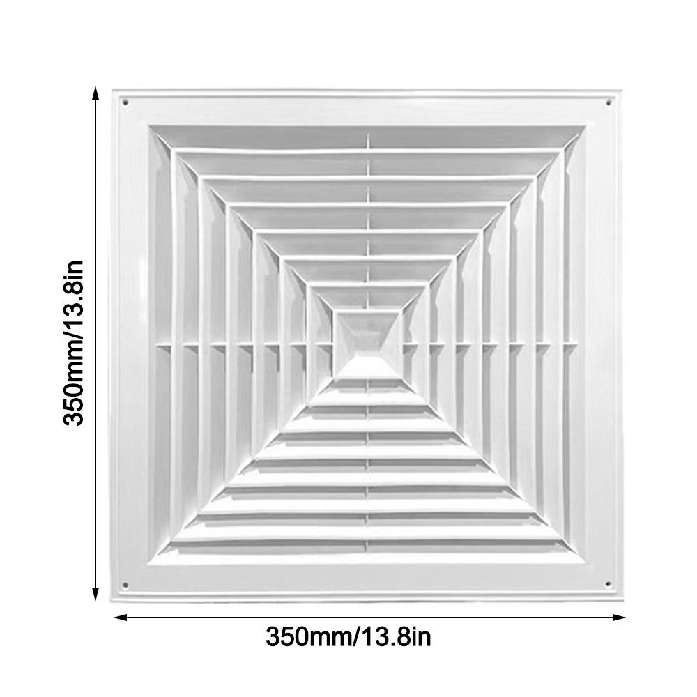 Новая пластиковая решетка воздуховода белая с заслонками воздуховоды отопительные вентиляционные отверстия бесшумная работа квадратная вентиляционная крышка ванная комната