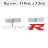 3D Metal Car Front Grille Emblem Badge Decals for Honda Type R Racing Type S Sport Logo Civic Accord CRV HRV CITY CRIDER Pilot