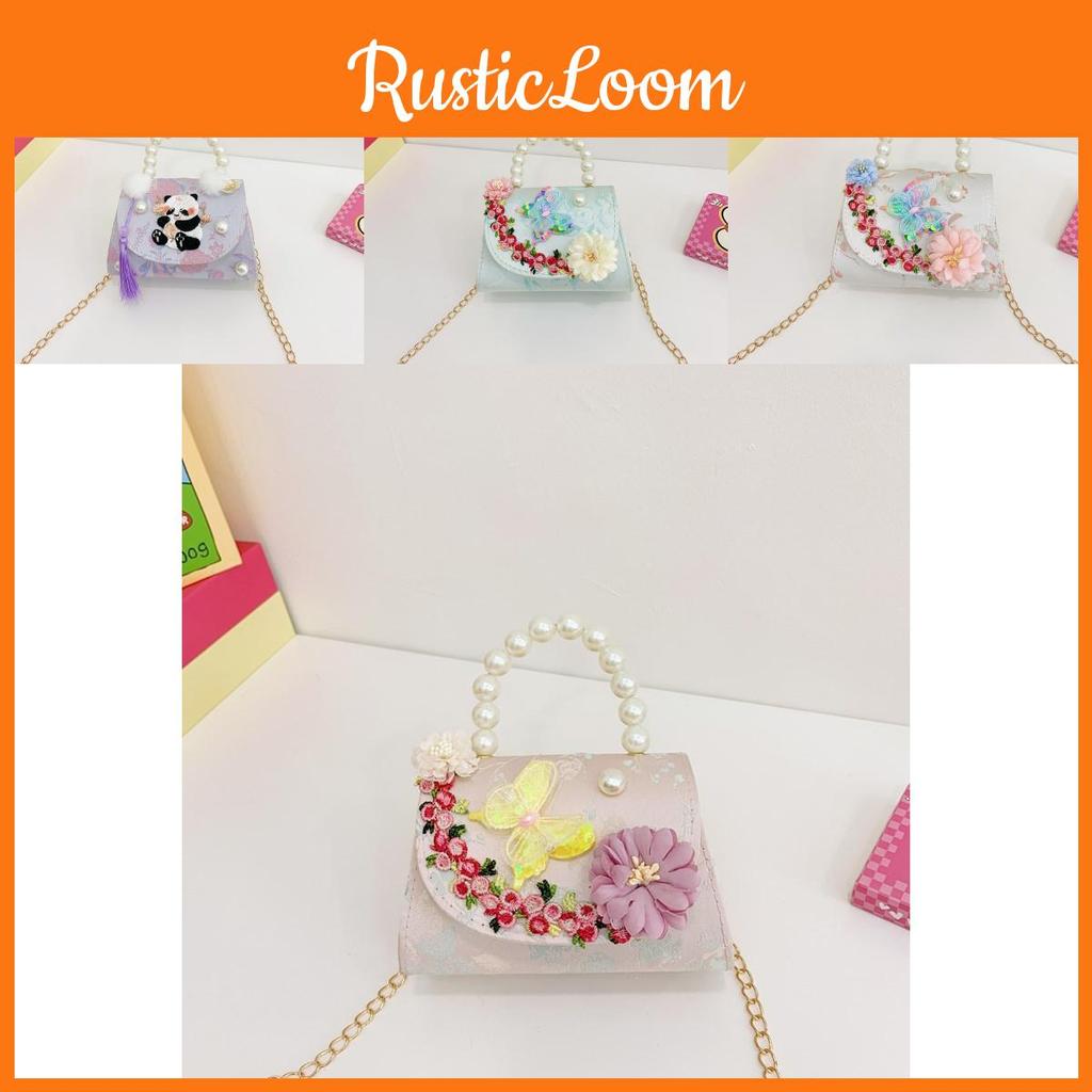 Genderneutral Kids Stylish Shoulder Bag With Cute Panda And Beautiful Chain Details