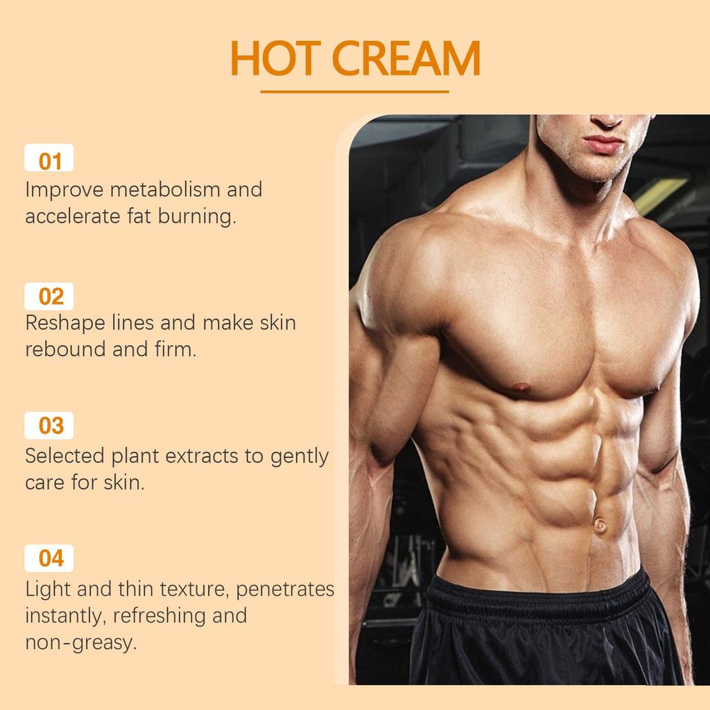 Крем для сжигания жира на животе, натуральный крем для улучшения физических нагрузок и лечения целлюлита у мужчин, для бедер, ног, живота, рук и ягодиц.