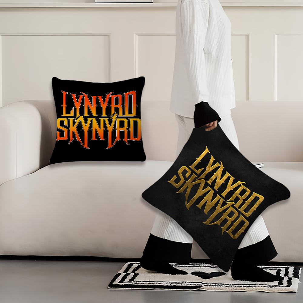 L-LynyrdS Рок-группа S-SkynyrdS Наволочка Для Дивана Прикроватной Тумбочки Спальни Спинки Гостиной Офиса Подушка Печатная Квадратная Разные