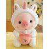 22cm Plush Lulu Pig Toys Pink Animal Stuffed Plush Cartoon Toys for Boys Girls Birthday Christmas Gifts