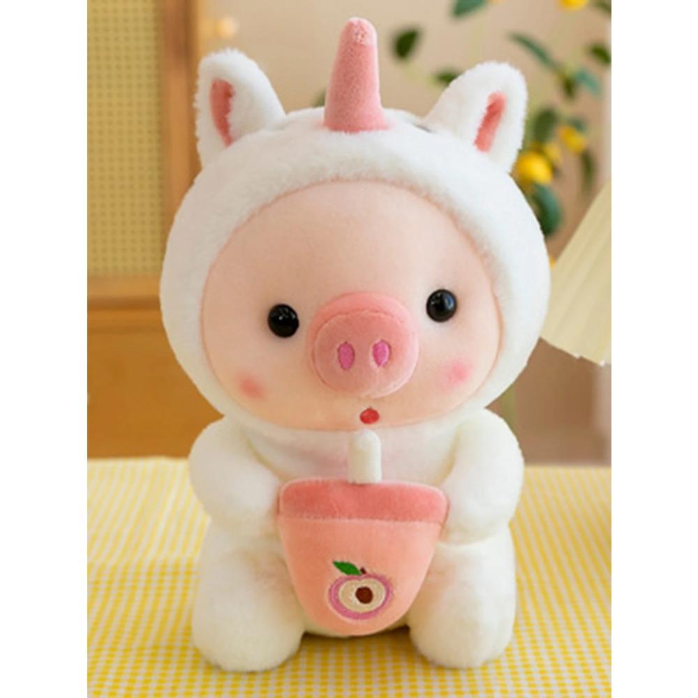 22cm Plush Lulu Pig Toys Pink Animal Stuffed Plush Cartoon Toys for Boys Girls Birthday Christmas Gifts