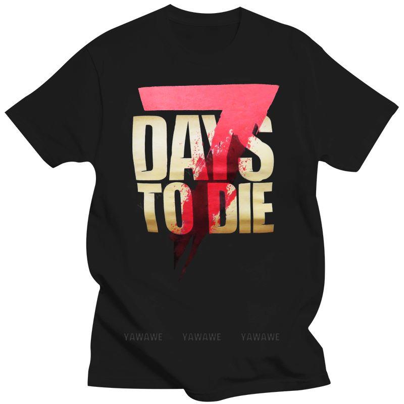 Хлопковая футболка, новая, The Fun Pimps Entertainment LLC, футболка "7 Days To Die", мужская, с круглым вырезом, коротким рукавом, повседневная.