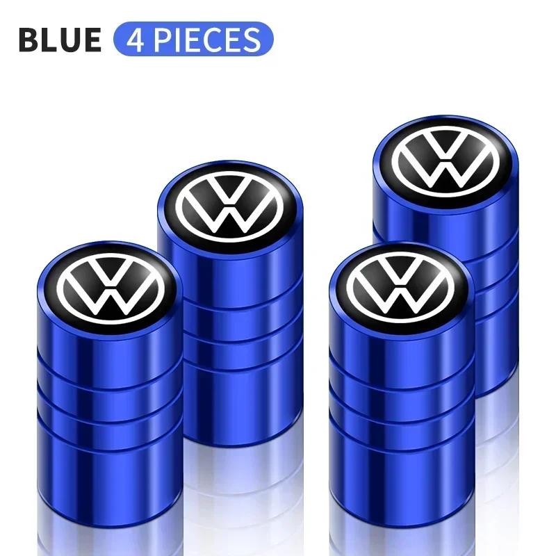 B5 Cars VW For Volkswagen 4Pcs Car Valve Caps Wheel Tires Air Tyre Stem Protective Cover For Volkswagen Golf Jetta Tiguan Touran