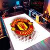 Ковер Man Utd для гостиной, спальни, дома, украшение дивана, нескользящий коврик для детских игр