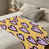 Heart Series Flannel Throw Blanket Soft Warm Plush, Machine Washable, Cozy for Home, Sofa Naps, Office Breaks, Ideal Valentine’s Gift