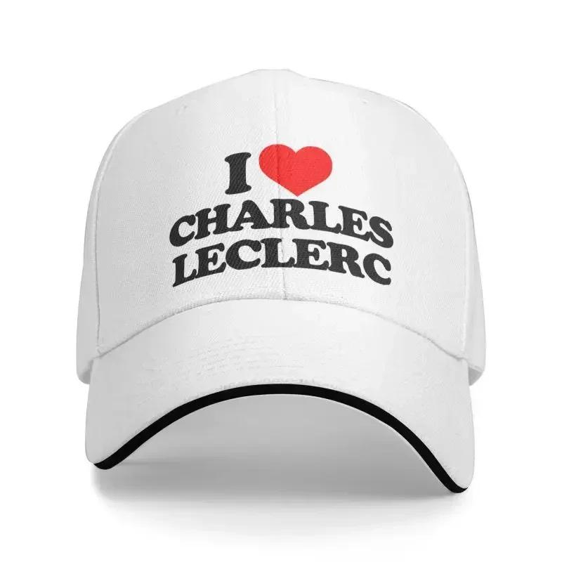 Punk I Love Charles Leclerc Baseball Cap Women Unisex Adjustable Dad Hat Sports