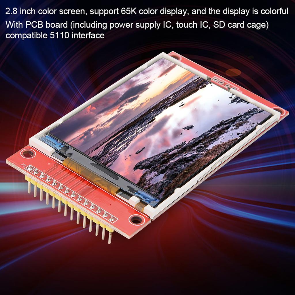 2,8-дюймовый последовательный порт SPI LCD сенсорная панель модуль ILI9341 240x320 5В 3,3В (без касания )