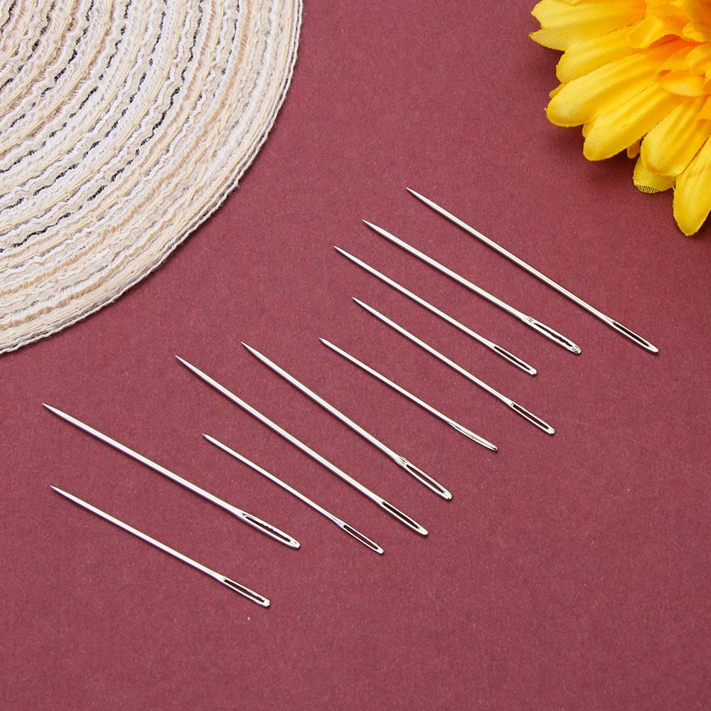 Steel DIY Crafts Tools Cross Stitch Mending Craft Hand Sewing Needle Sew Pins Kit Large Eye Needles