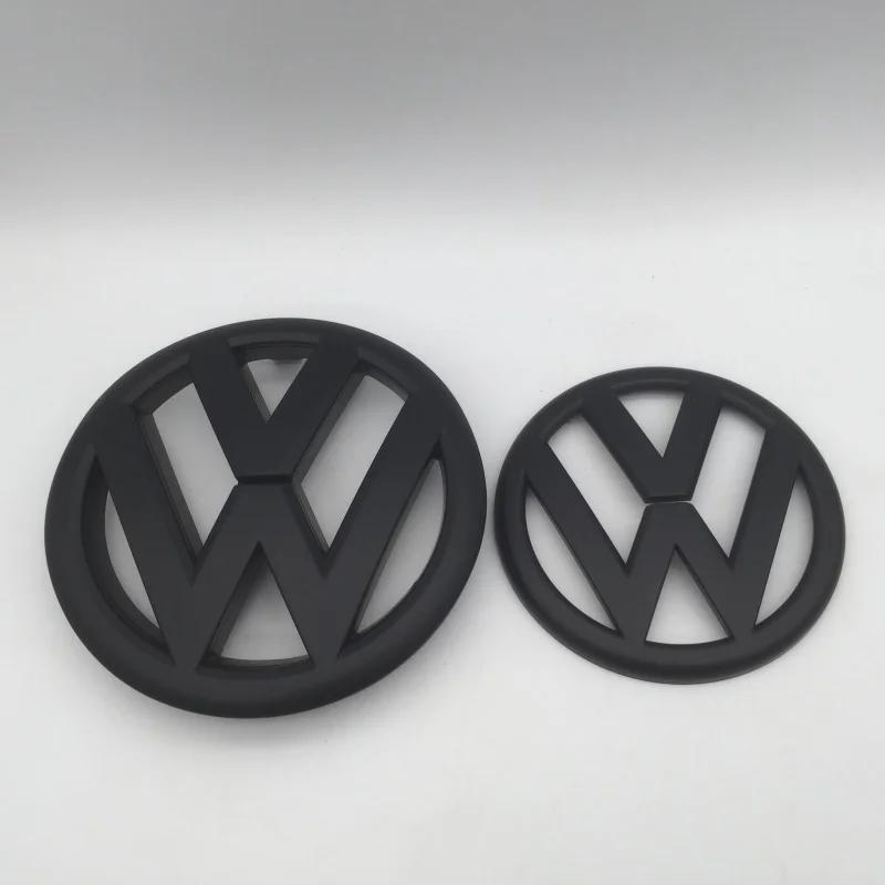 2Pcs For vw Golf6 MK6 135mm 110mm car front grille Lid Cover emblem sticker Rear Trunk Badge Decal styling Auto accessorie ze9