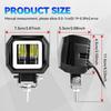 3inch Beam Headlight LED Work Light Bar Spot Driving LED Work Lamp Fog Pods Halo Offroad 4WD Car Boat Truck SUV Pickup ATV
