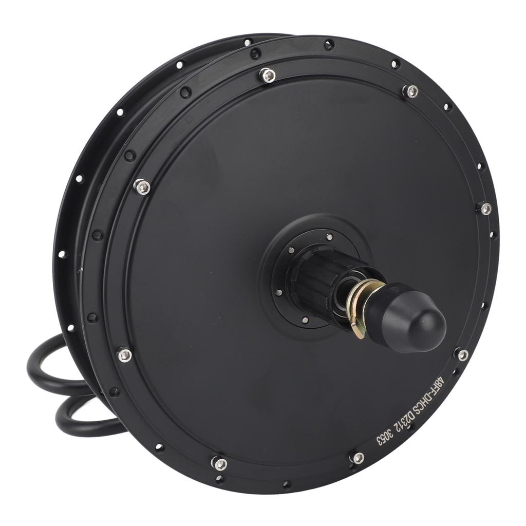 48V 2000W Electric Bike Hub Motor 190mm Aluminum Alloy 3 Riding Modes Brushless Gearless Rear Wheel Hub Motor for