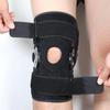 Регулируемый противоскользящий спортивный наколенник с шарниром для надколенника и поддержкой из алюминиевого сплава для поддержки мениска и сустава