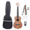 Tenor Ukulele 26 Inch 4 String Zebra Wood Hawaiian Ukulele Set with String Tuner Bag Strap