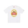 Palace X Stella Artois Capsule Collection FW21 Casual Logo Print Round Neck Short Sleeve T-Shirt Unisex Tops White PAL-FW21-399