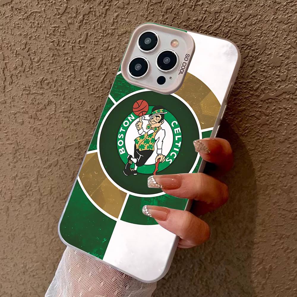 B-BostonS ЛОГОТИП C-Celtics Чехол для телефона для IPhone 16 15 14 13 12 11 17 Pro MAX Plus Pro Матовый ударопрочный чехол