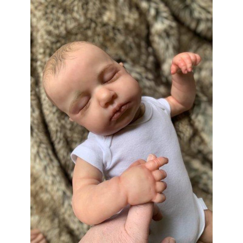 Куклы Reborn Baby Dolls Девочка 45 см 17,7 дюйма Реалистичные куклы новорожденных младенцев, которые выглядят как настоящие куклы, мягкое силиконовое виниловое тело