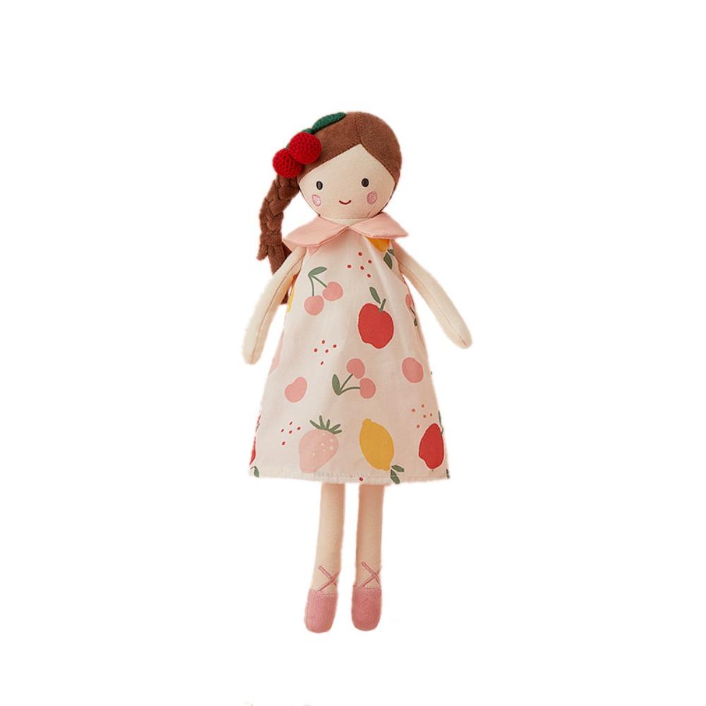 Home Decor Girl Soft Plush Toy Nortic Style Pink Dress Doll Princess Stuffed Doll  Birthday Gift