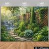 2D Внешний фон для портретной фотосъемки в частном саду