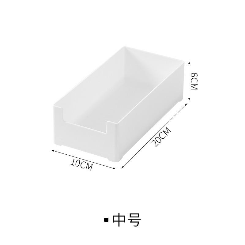 Rectangular Plastic Storage Box for Home and Office Desk Organization 20cm x 10cm x 6cm Multipurpose Container