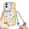 Подходит для чехла для мобильного телефона Huawei Mate60pro P50 Полноэкранная масляная живопись Цветочная цепочка Honor 100/90 Прозрачный силикон