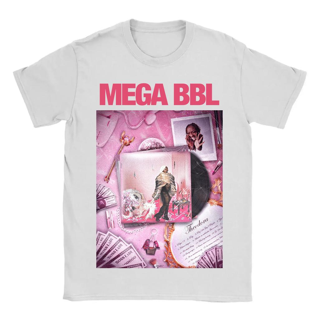 2026 Rapper Theodora Mega Bbl Album Graphic Tshirt Men Women Hip Hop Fashion Pop Music T Shirt Casual Vintage Tshirt Streetwear