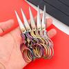 Vintage Stainless Steel Paper-cut Embroidery Scissors Multicolor DIY Handmade Pointed Thread Fabric Scissors