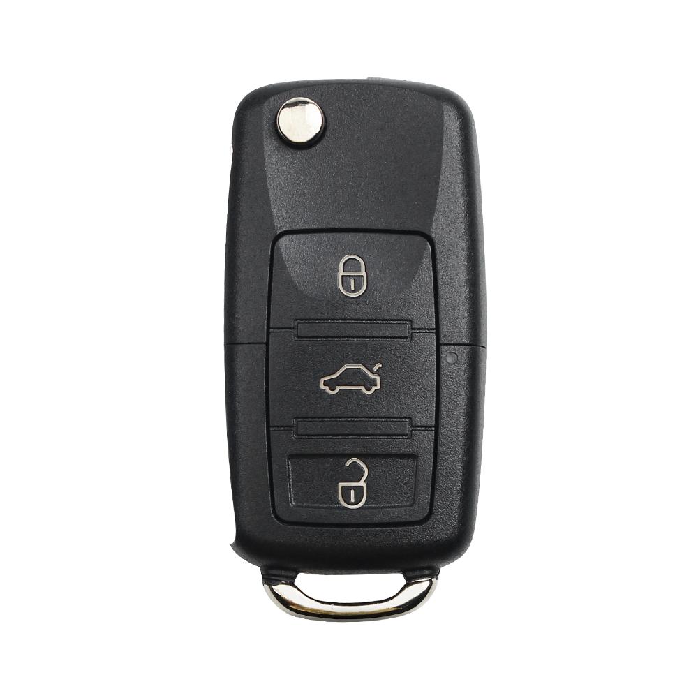 KEYYOU 3-кнопочный складной пульт-брелок для автомобиля для VW PASSAT Polo Skoda Seat CADDY Golf Beetle JETTA 1J0959753 DA/AH 1K0959753G 434 МГц