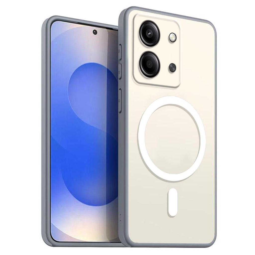 Магнитный железный кольцевой чехол для телефона для Xiaomi POCO C85 Матовый мягкий ТПУ Ударопрочный чехол