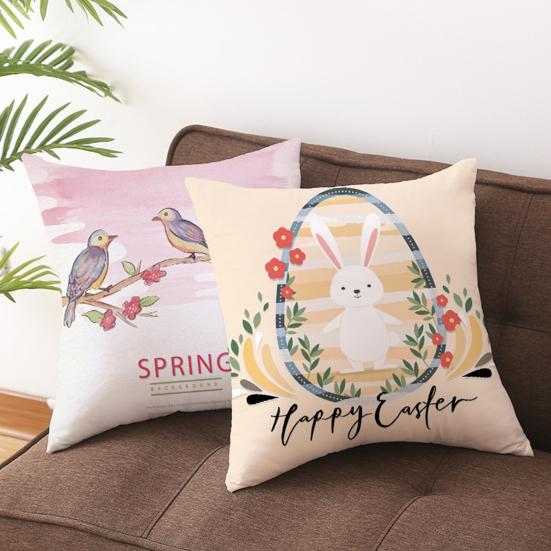Наволочка с буквами, потайная молния, декоративная Пасхальный кролик, яйца, диван, спальня, автомобильная подушка, чехлы, товары для дома