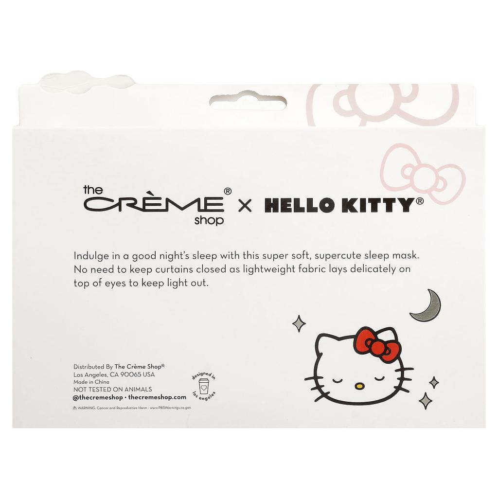 The Creme Shop, Hello Kitty®, 3D Plush Sleeping Eye Mask, 1 Count