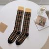 British Style Plaid Women Stockings Long Socks Japanese Style High School Students Thigh High Socks Girls Kawaii Cute Knee Socks