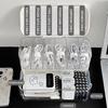 Double Layer Transparent Cable Organizer Box PP Material Dustproof Data Cable Storage Container for Desktop Office Home Dorm