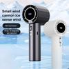 Handheld Cooling Fan 100-Speed Adjustable LCD Display USB Rechargeable Cooler Fan Summer