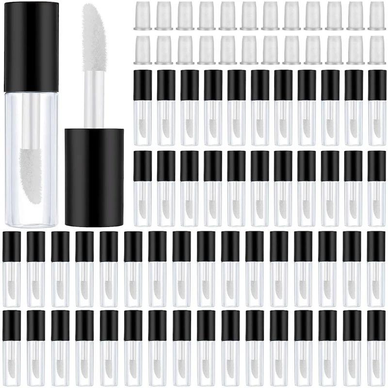 1.2/3ml Mini Lip Gloss Mascara Tubes with Wand Empty TravelBottle Refillable LipGloss Containers Lip Balm DIY Lipstick Cosmetics
