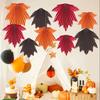 9 шт. осенняя вечеринка кленовые листья бумажные веера деревенский подвесной бумажный веер украшение для осени День благодарения день рождения детский душ свадьба декор