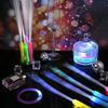 Led Light Up Stick Glowing Fiber Stick Toy Party 4 Light Patterns Luminous Prop Christmas Birthday Gift Wedding Party Gift