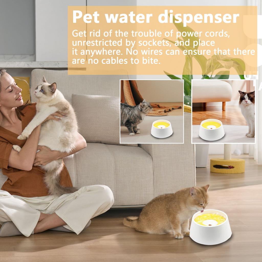 Непроливающаяся плавающая миска для воды для питомцев - -Бесплатная поилка для собак большой вместимости для маленьких и средних