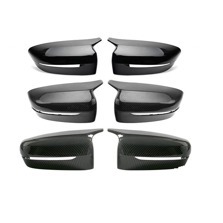 New Glossy Black Rearview Mirror Cover Carbon Fiber Side Mirror Housing Cover for BMW 3 Series 5 Series G20 G28 G30 G38 G11 G12