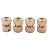 M-Modern-4 Pc Brass Hose Connector Hose End Quick Connect Fitting 1/2 Inch Hose Pipe Quick Connector For Gardening Home Watering