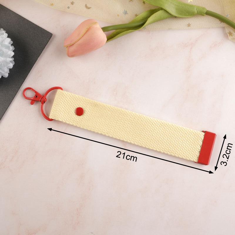 New Fashion Cotton Keychain Lanyard Car Keys Canvas Strap Keyring Schoolbag Backpack Pendent Key Chain Wrist Straps