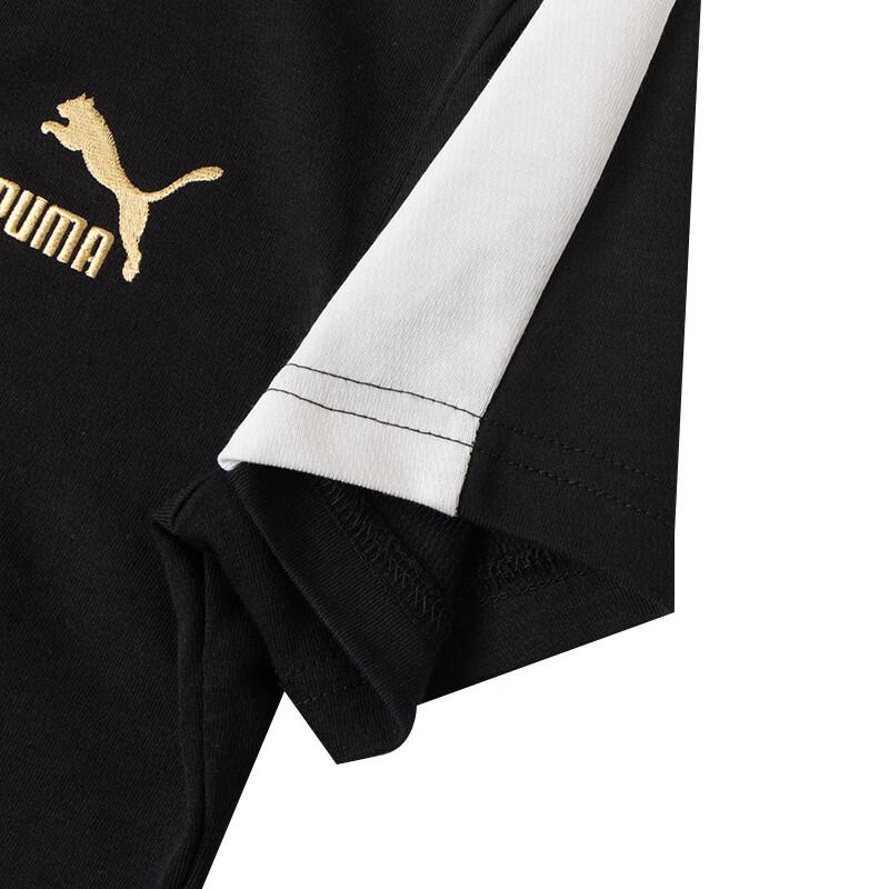 Puma Рубашка поло с коротким рукавом, повседневная, дышащая, спортивная, женская, черная 629235-01