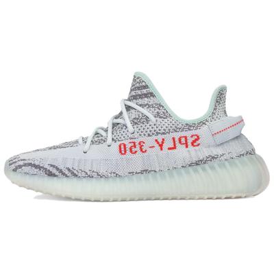 Yeezy Boost 350 V2 Blue Tint 2017 Унисекс Кроссовки Серо-Три Высокое Разрешение-Красный B37571