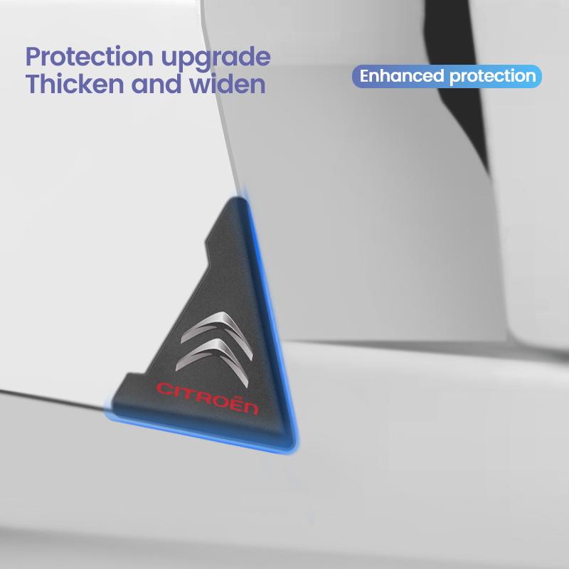 2pcs Car Door Corner Anti-collision Protector Sticker Auto Stickers For Citroen e-C3 e-C4 C5X C3 C1 C-Elysee C4 Aircross Cactus ajx256