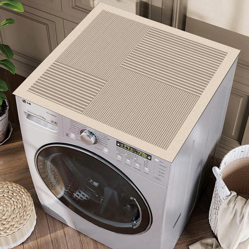 Non-slip Washing Machine Drain Pad Super Absorbent Machine Dust Cover Refrigerator Top Mat Kitchen Bath Dustpoof Pad Home Decor