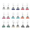 Earrings for Women & Girls | Traditional Multicolor Silver Oxidised Drop Chandbali Jhumka Earrings Set | German Silver Jhumki Combo |