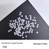 Mini Nail Art Pearls: Irregular Heart, Water Drop, Moon Flat Back Rhinestones for DIY Handmade Nail Jewelry